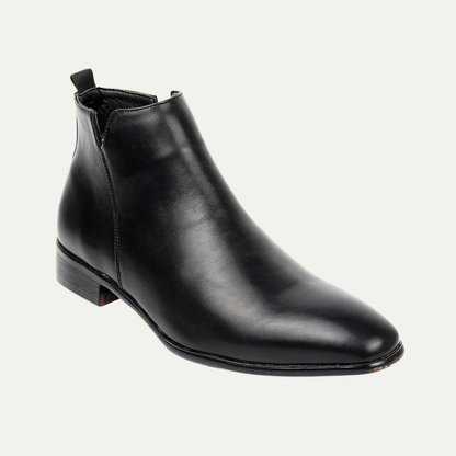 The Marostica Men’s Classic Leather Slip On Ankle Dress Boots