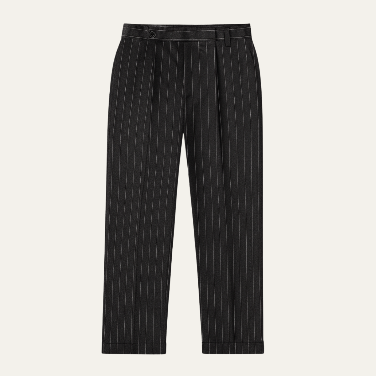 The Freycinet Men’s Lightweight Smart Casual White Pinstripe Dress Pants