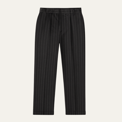 The Freycinet Men’s Lightweight Smart Casual White Pinstripe Dress Pants
