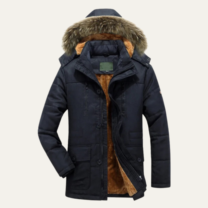The Belluno Men’s Winter Waterproof Fleece Lined Parka Hooded Jacket