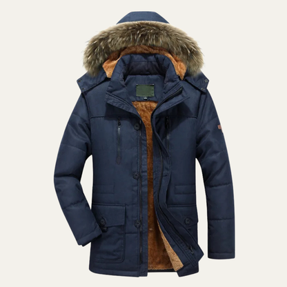 The Belluno Men’s Winter Waterproof Fleece Lined Parka Hooded Jacket