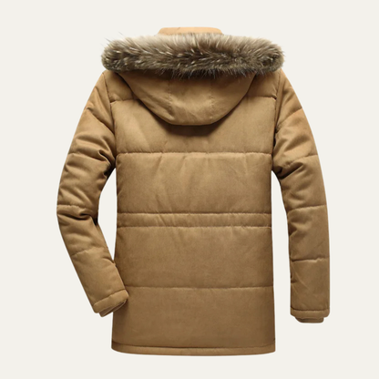 The Belluno Men’s Winter Waterproof Fleece Lined Parka Hooded Jacket