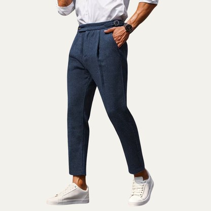 The Bangalow Men’s Smart Business Slim Fit Dress Pants – Navy Blue