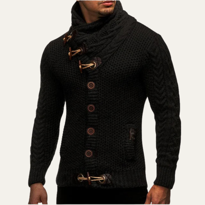 The Sorrento Men's Winter Knitted Buttoned Cardigan