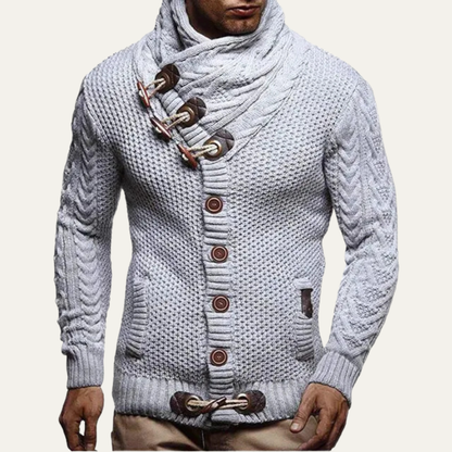 The Sorrento Men's Winter Knitted Buttoned Cardigan