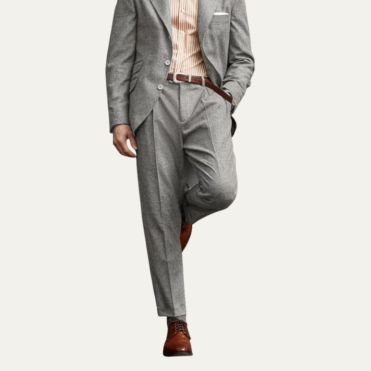 The Armidale Men's Lightweight Business Straight Leg Dress Pants – Grey