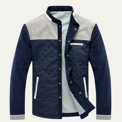 The Walsingham Men’s Lightweight Casual Quilted Bomber Jacket