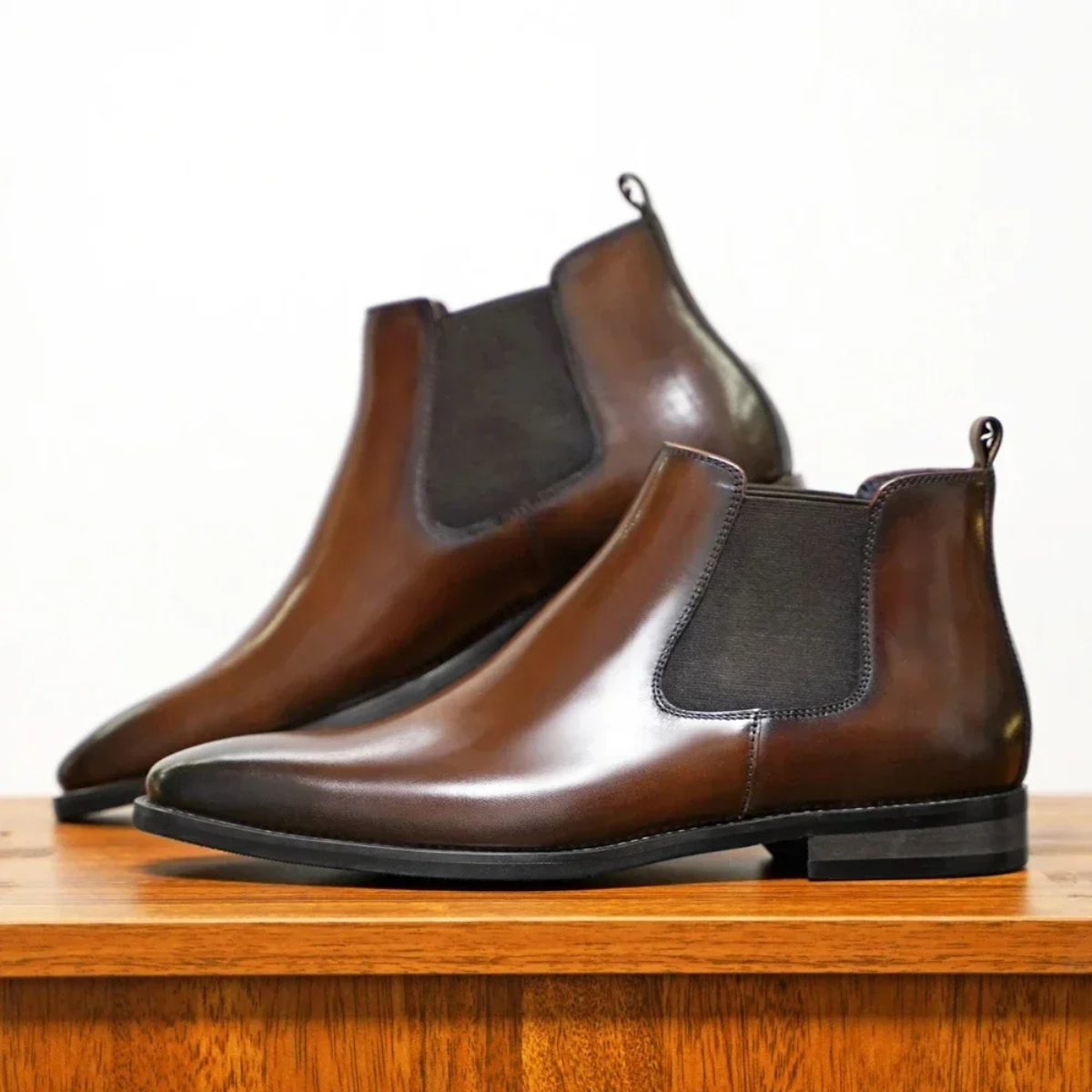 The Sardinia Men’s Classic Leather Ankle Chelsea Boots