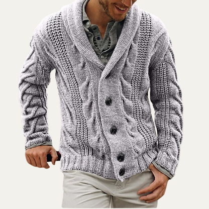 The Ischia Men's Knitted Loose Coarse Yarn Cardigan