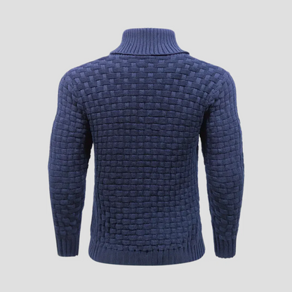The Brighton Men’s Chunky Knit Sweater with Buttons