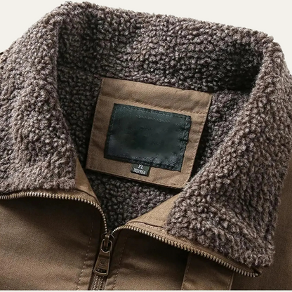 The Wareham Men’s Shearling Line Winter Bomber Jacket
