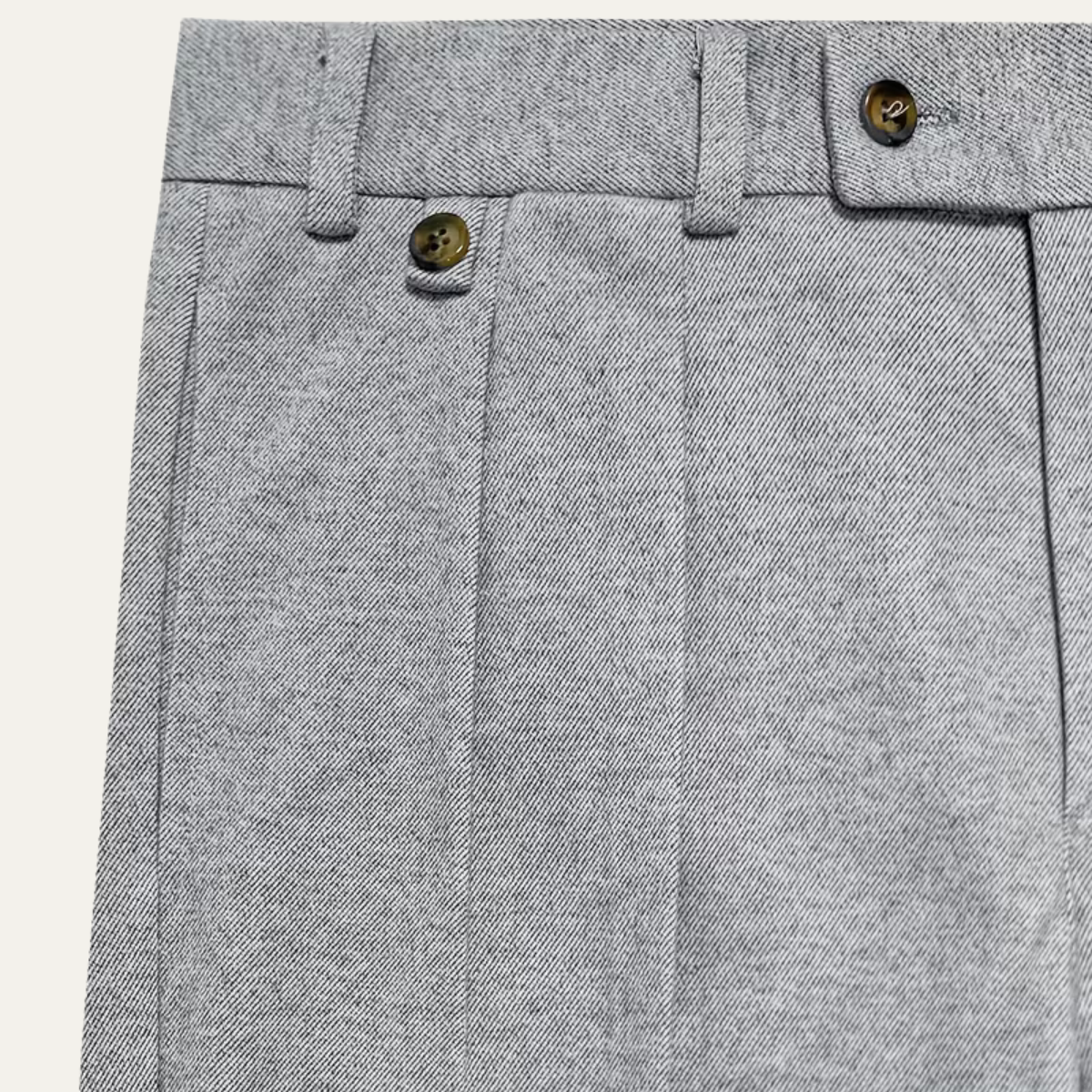 The Malibu Men’s Business High Waisted Pleated Dress Pants – Grey