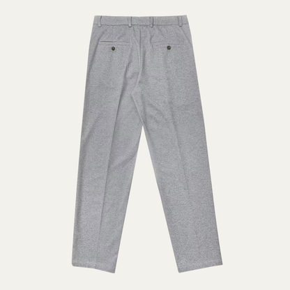 The Malibu Men’s Business High Waisted Pleated Dress Pants – Grey