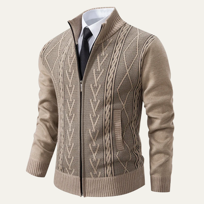 The Dorsoduro Men’s Winter Knitted Zip Up Nordic Cardigan