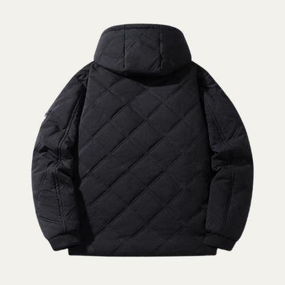 The Coatbridge Men’s Winter Quilted Puffer Jacket with Fleece Lining