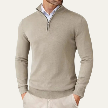 The Ballymoney Men's Half Zip Knit Casual Sweater