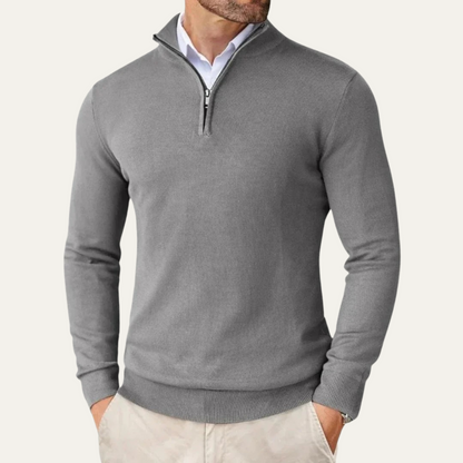 The Ballymoney Men's Half Zip Knit Casual Sweater