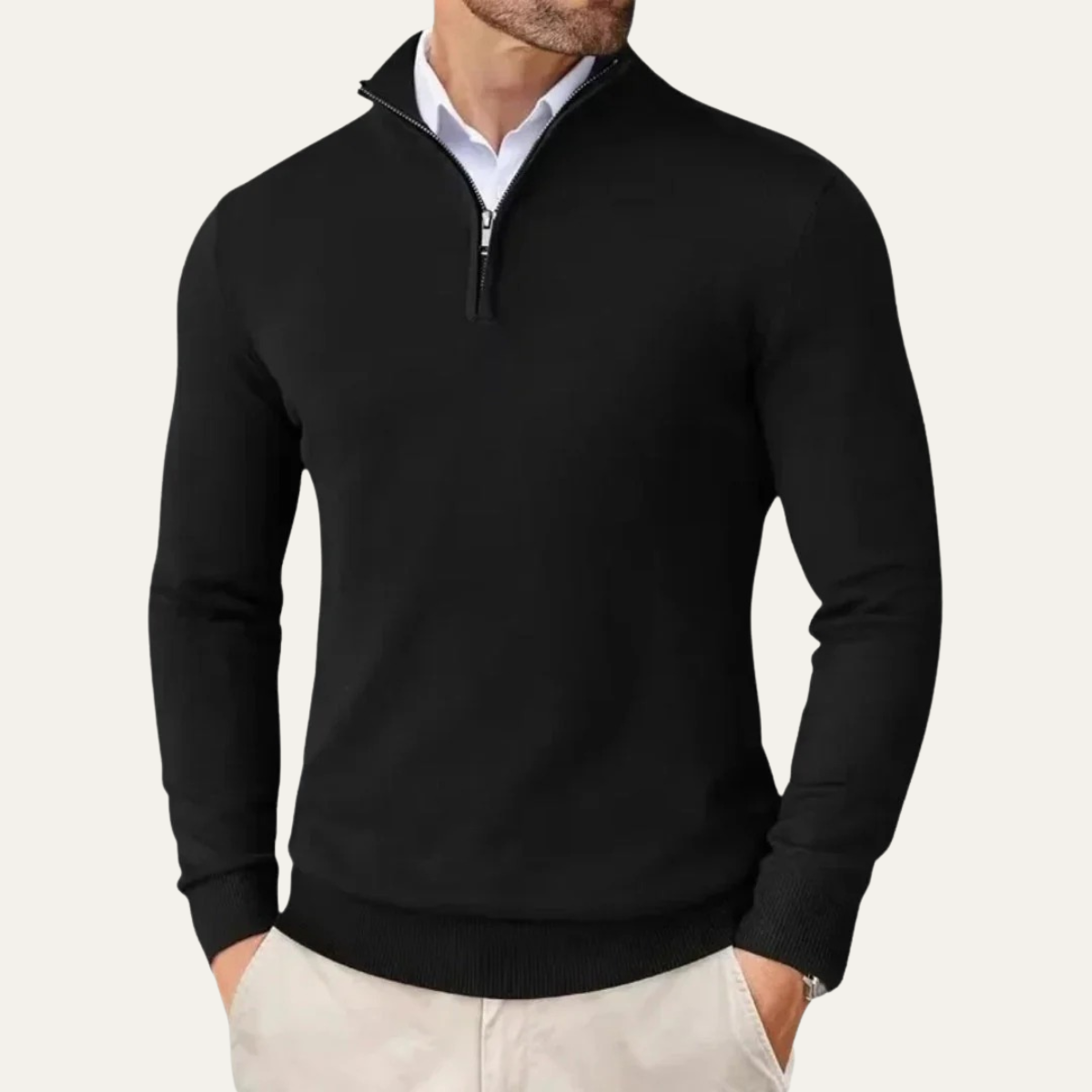 The Ballymoney Men's Half Zip Knit Casual Sweater