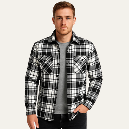 The Monmouth Men's Flannel Check Plaid Jacket