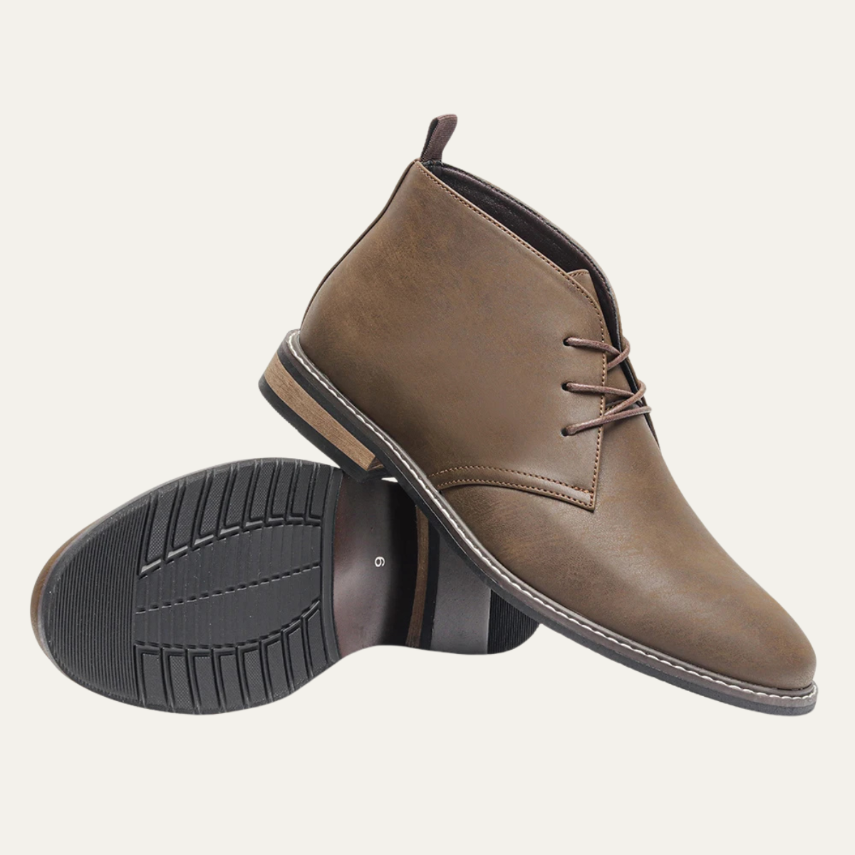The Toscana Men’s Retro Leather Lace Up Ankle Chukka Boots