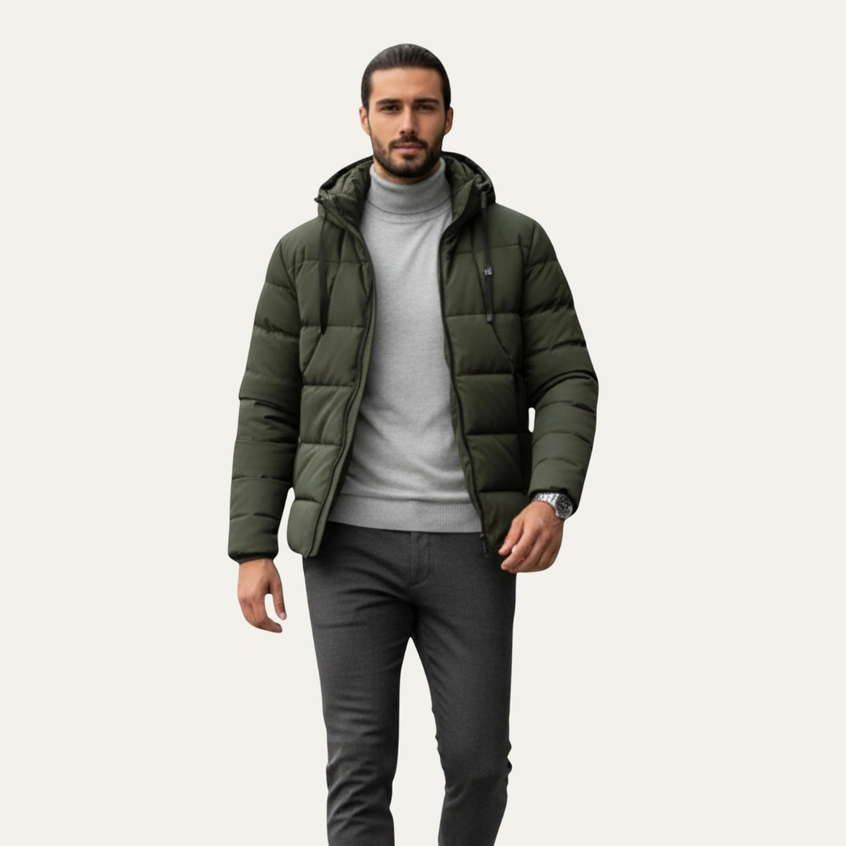 The Torbole Men’s Warm Heated Puffer Down Jacket
