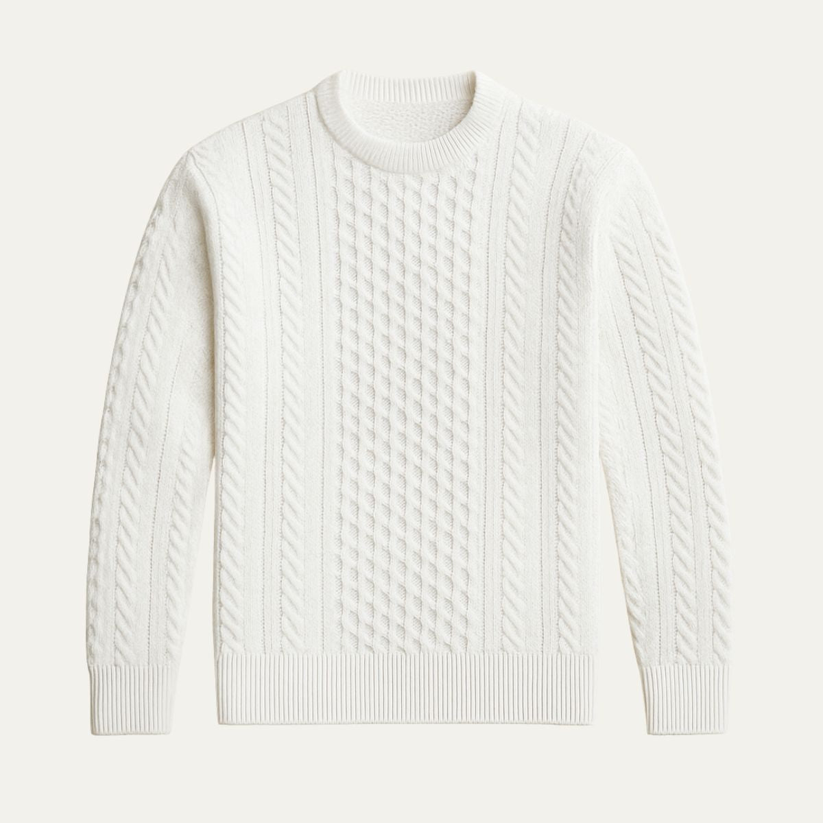 The Donegal Cable Knit Crew Neck Sweater for Men