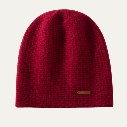 The Westbury Trendy Ribbed Knit Cashmere Beanie