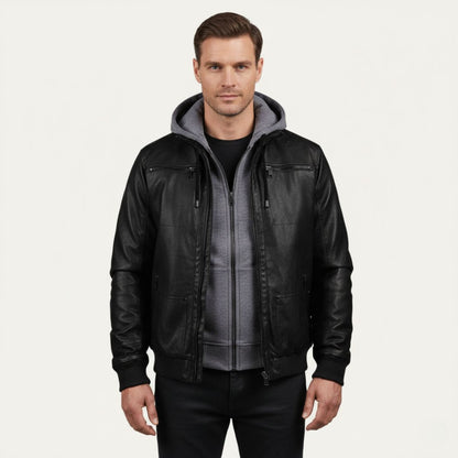 The Eversley Modern and Warm Leather Jacket for Men