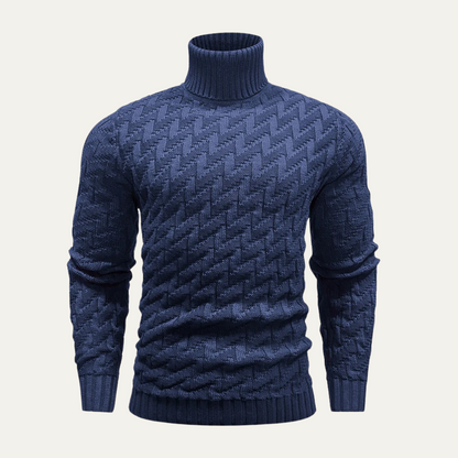 The Sussex Men’s Turtleneck Knit Warm Winter Sweater