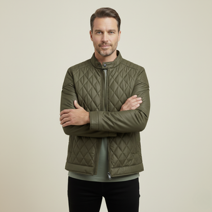 The Sheffield Men’s Winter Lightweight Padded Quilted Jacket
