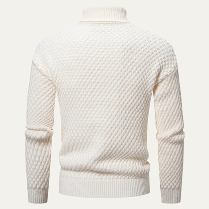 The Pineview Men’s Winter Warm Knit Turtleneck Sweater