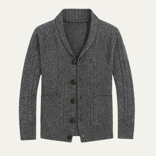 The Lanchester 100% Cashmere Cardigan for Men