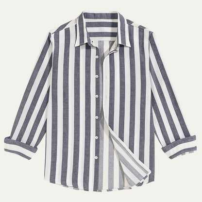 The Valencia Linen Striped Shirt for Men