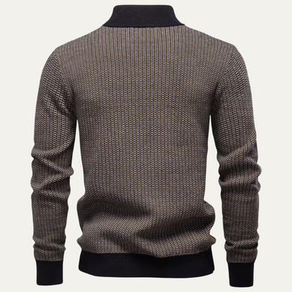 The Darrow Men’s Trendy Quarter Zip Knitted Sweater
