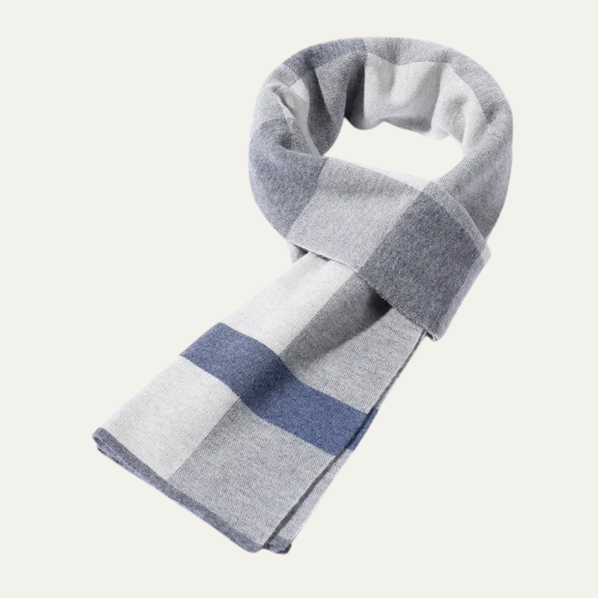 The Highgate Men's Classic Knit Plaid Scarf