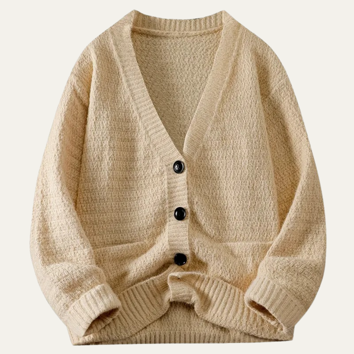 The Dorsett Men’s Knitted Button Up Winter Cardigan