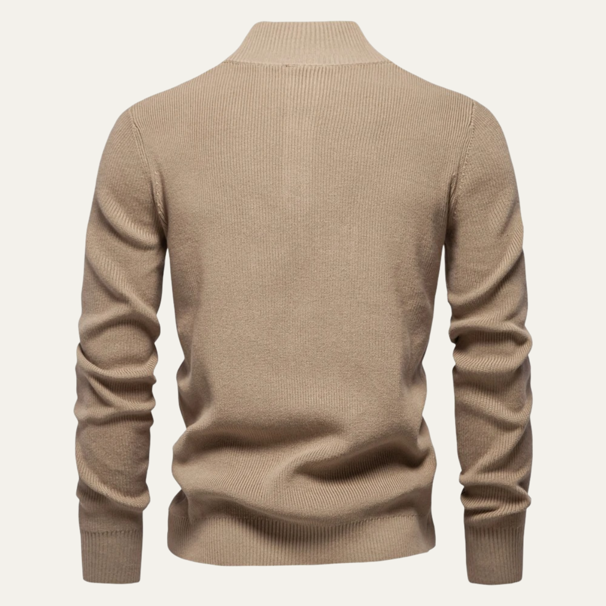 The Vulcano Men's Mock Neck Button Up Turtleneck Sweater
