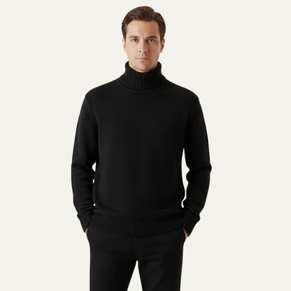 The Aosta Men’s Soft Knit Warm Turtleneck Sweater