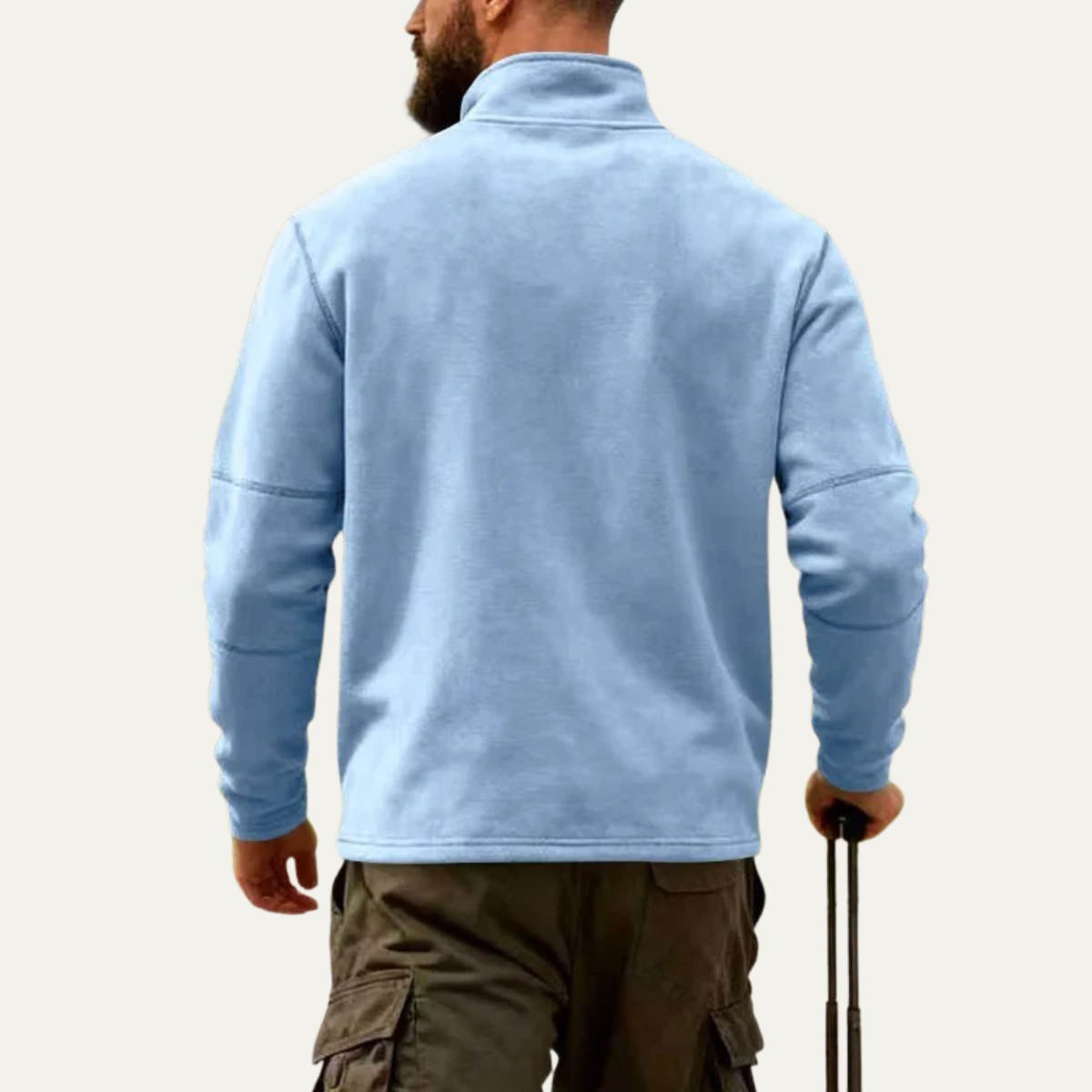 The Vesuvius Men’s Warm Quarter Zip Fleece Sweater