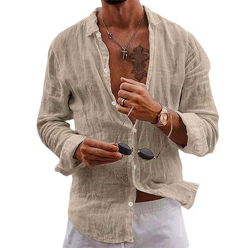 Stylish Linen Shirt for Men - Ideal for Casual and Formal Occasions