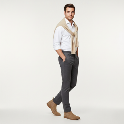 The Harris Men’s Classic Slip On Suede Chelsea Boots