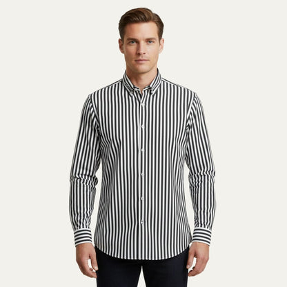 The London Striped Cotton Shirt for Men