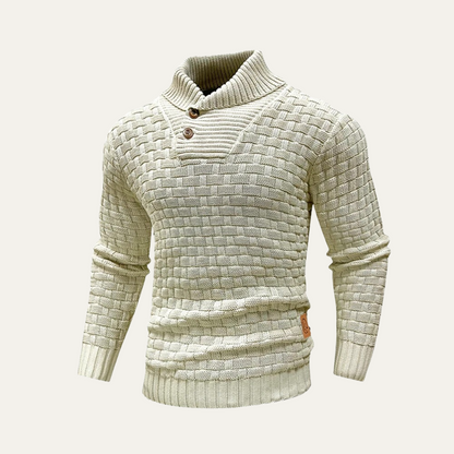 The Stirling Men's Textured Knit Winter Sweater