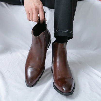 The Savile Row Leather Chelsea Boots for Men