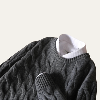 The Montemagno Men’s Cashmere Cable Knit Sweater