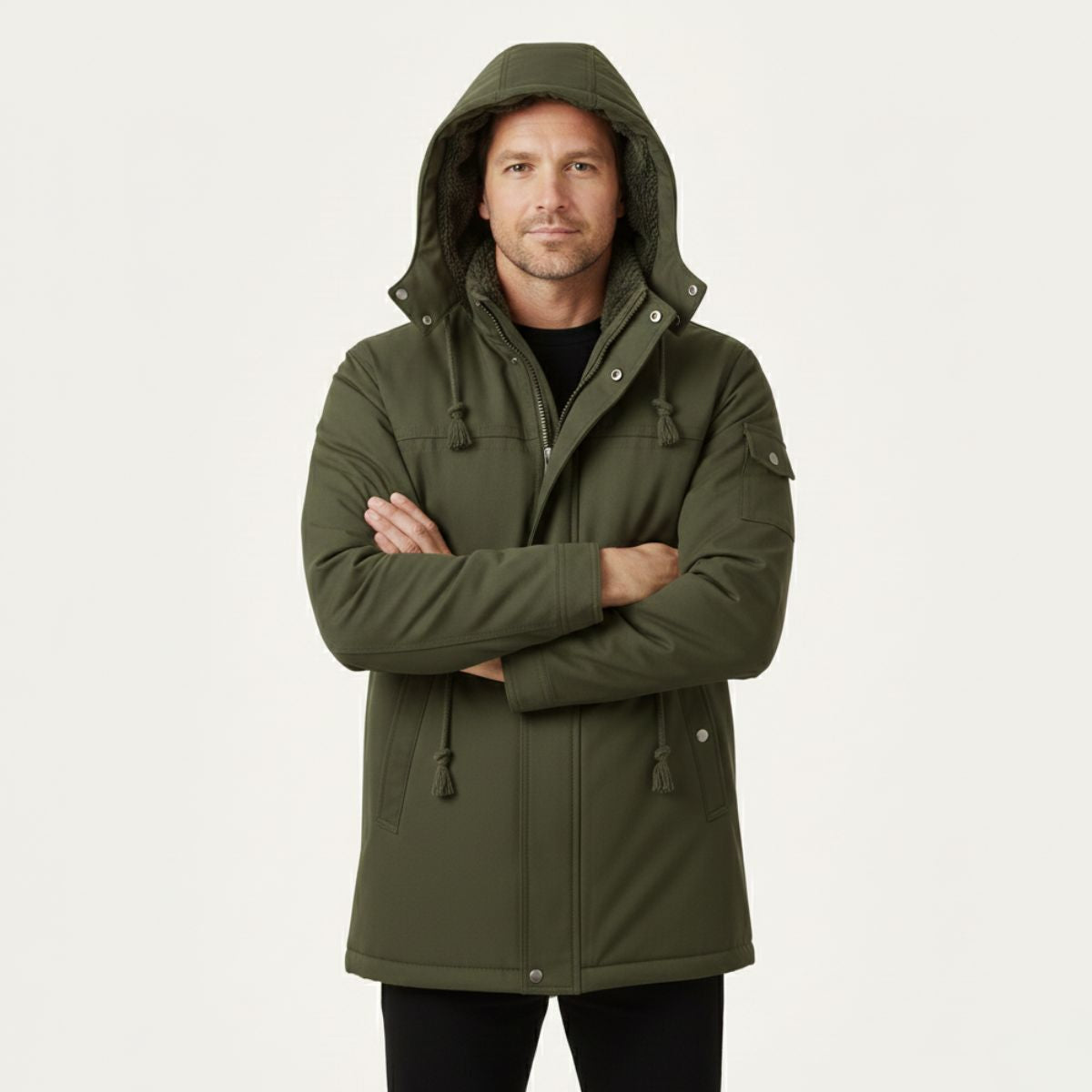 The Zermatt Men's Modern Parka Winter Jacket with Hood - 2025 Limited Edition