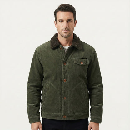 The Eversley Men's Corduroy Warm Winter Jacket