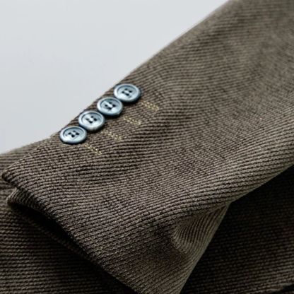 The Anzio Men’s Classic Single Breasted Wool Blend Tweed Blazer