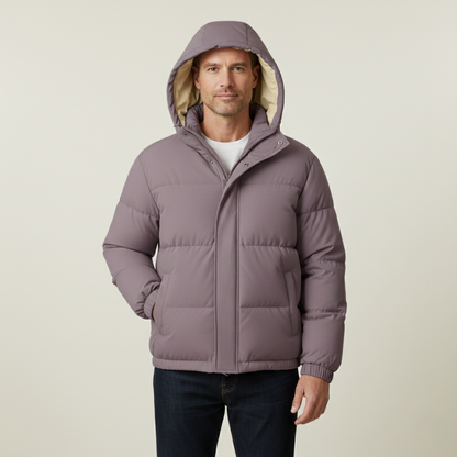 The Kingsbury Men’s Warm Quilted Puffer Hooded Winter Jacket