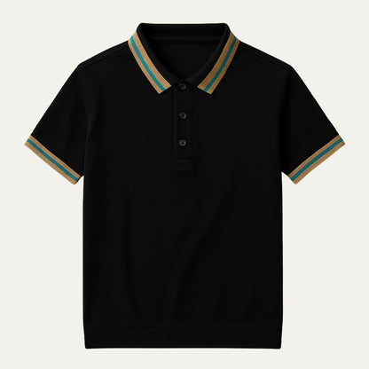 The Bellagio Striped Cotton Polo
